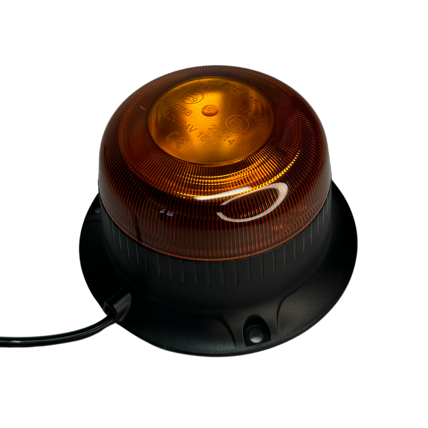 Amber micro beacon with magnetic mount type 