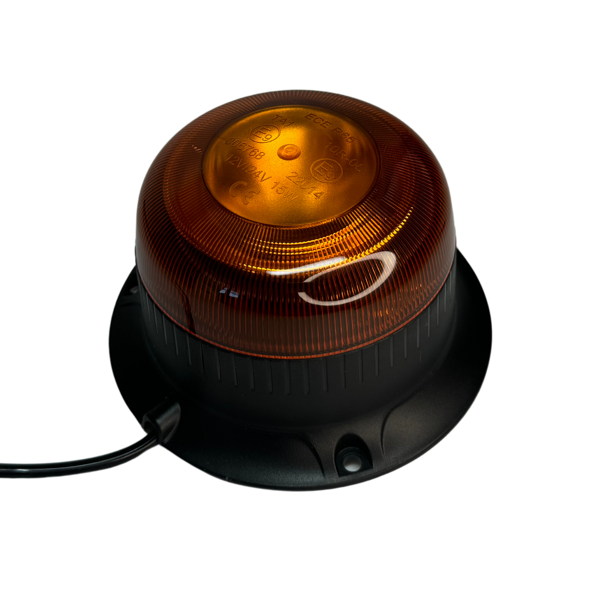 Amber micro beacon with magnetic mount type 